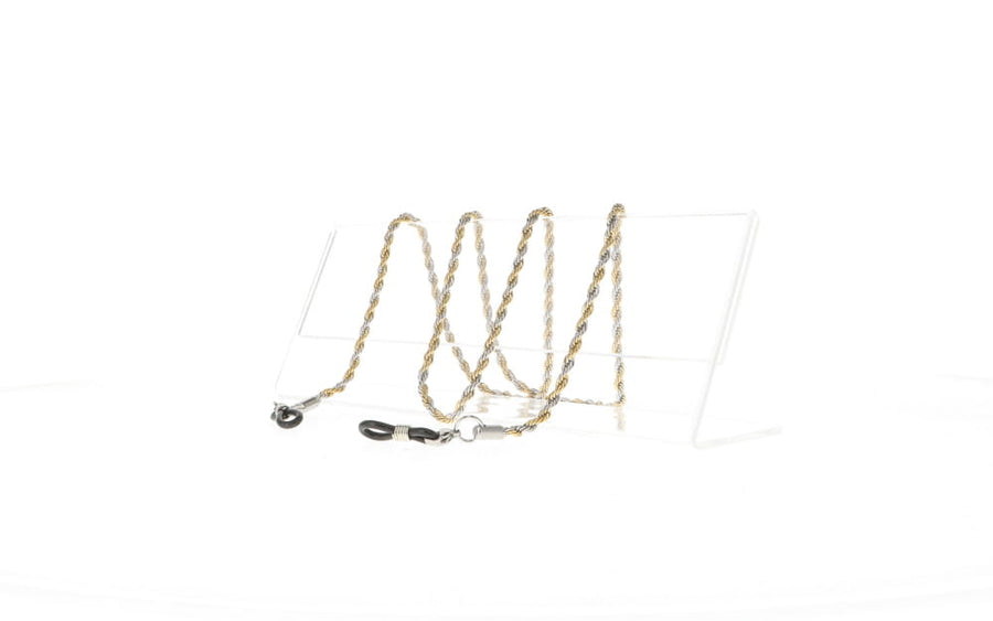 Fifi's World FG007 FIO CORRENTE ENTRELACADA DOURADO/PRATEADO
