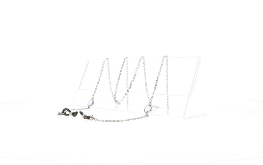 Fifi's World FIO PRATA COM PENDENTE LILAS