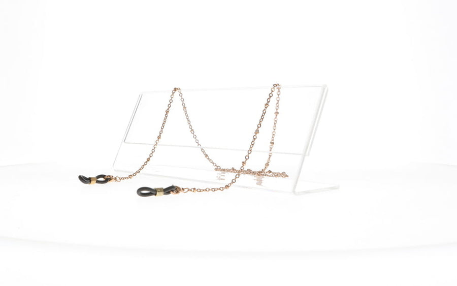 Fifi's World FP006 FIO CORRENTE BOLINHAS ROSE GOLD