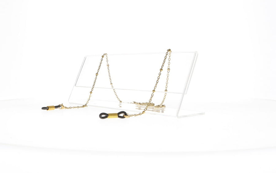Fifi's World FP006 FIO CORRENTE BOLINHAS DOURADO