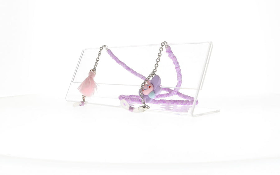 Fifi's World FK010 FIO KIDS LILAS MESCLADO BORBOLETA POMPOM ROSA