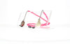 Fifi's World FK010 FIO KIDS ROSA CHOQUE C/ BONECA E POMPOM BEGE