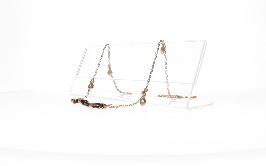 Fifi's World FG001 CORRENTE ROSE GOLD C/ PENDENTES REDONDOS