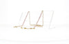 Fifi's World F EL 007 FIO CORRENTE DOURADO C/ PEDRAS ROSA