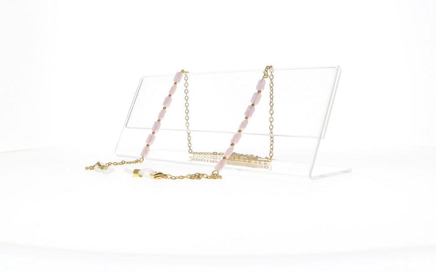 Fifi's World F EL 007 FIO CORRENTE DOURADO C/ PEDRAS ROSA