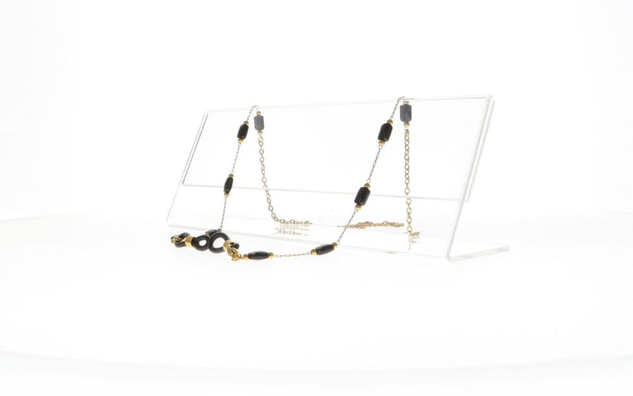 Fifi's World F EL 007 FIO CORRENTE DOURADO C/ PEDRAS PRETAS