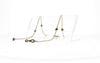 Fifi's World FEL 010 FIO CORRENTE DOURADO LOSANGULOS PRETO