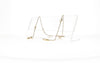 Fifi's World FEL 010 FIO CORRENTE DOURADO LOSANGULOS BRANCO